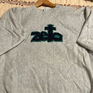 Women’s champion size L  Zeta Tau Alpha sweatshirt Smoke free home.